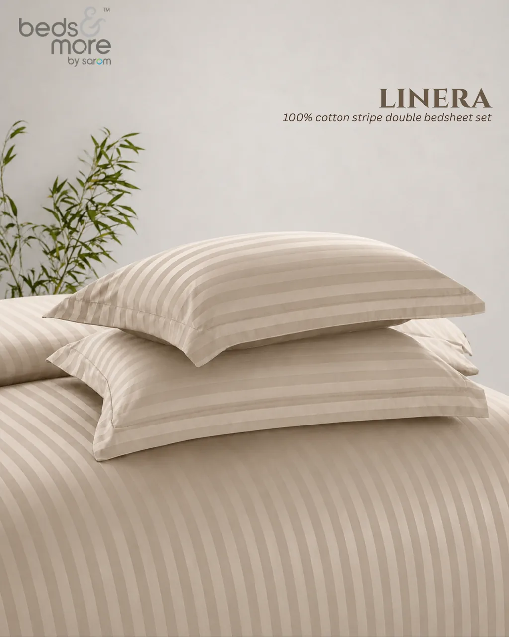 Linera, bedsheet set by Beds & More