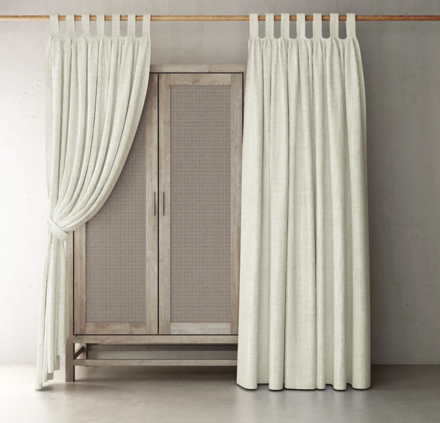 Chantily, wider width texture curtain by Matlin