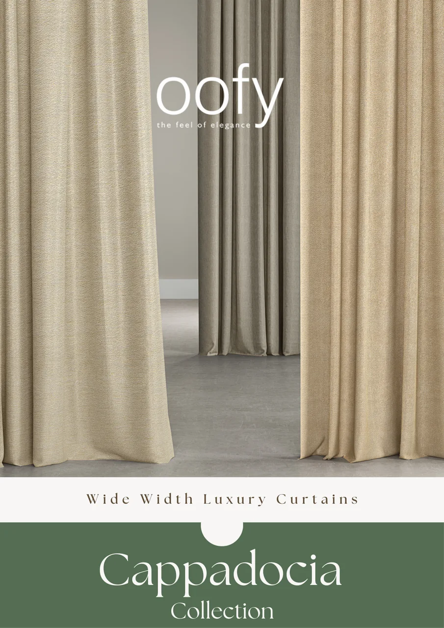Cappadocia, wider width curtain by Oofy