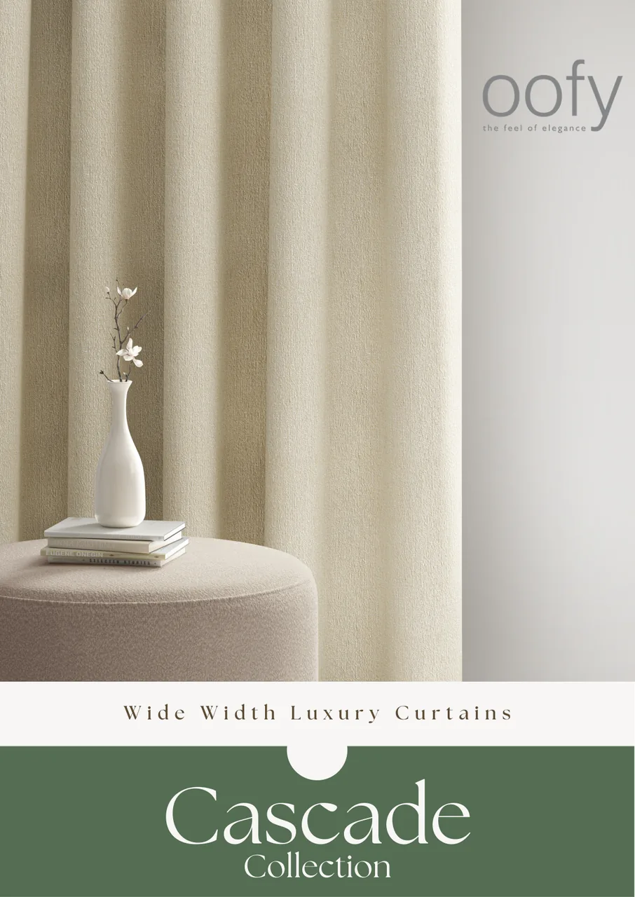 Cascade, wider width curtain by Oofy